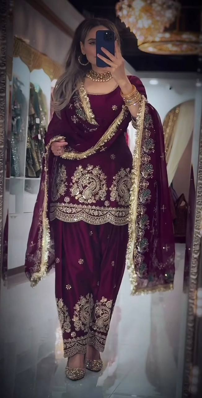 Neo-Classic Sage Couture Salwar Suit